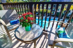 1 BR Top Floor - private balcony & views 5304